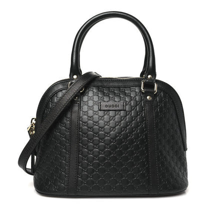 Microguccissima Mini Dome Bag Black