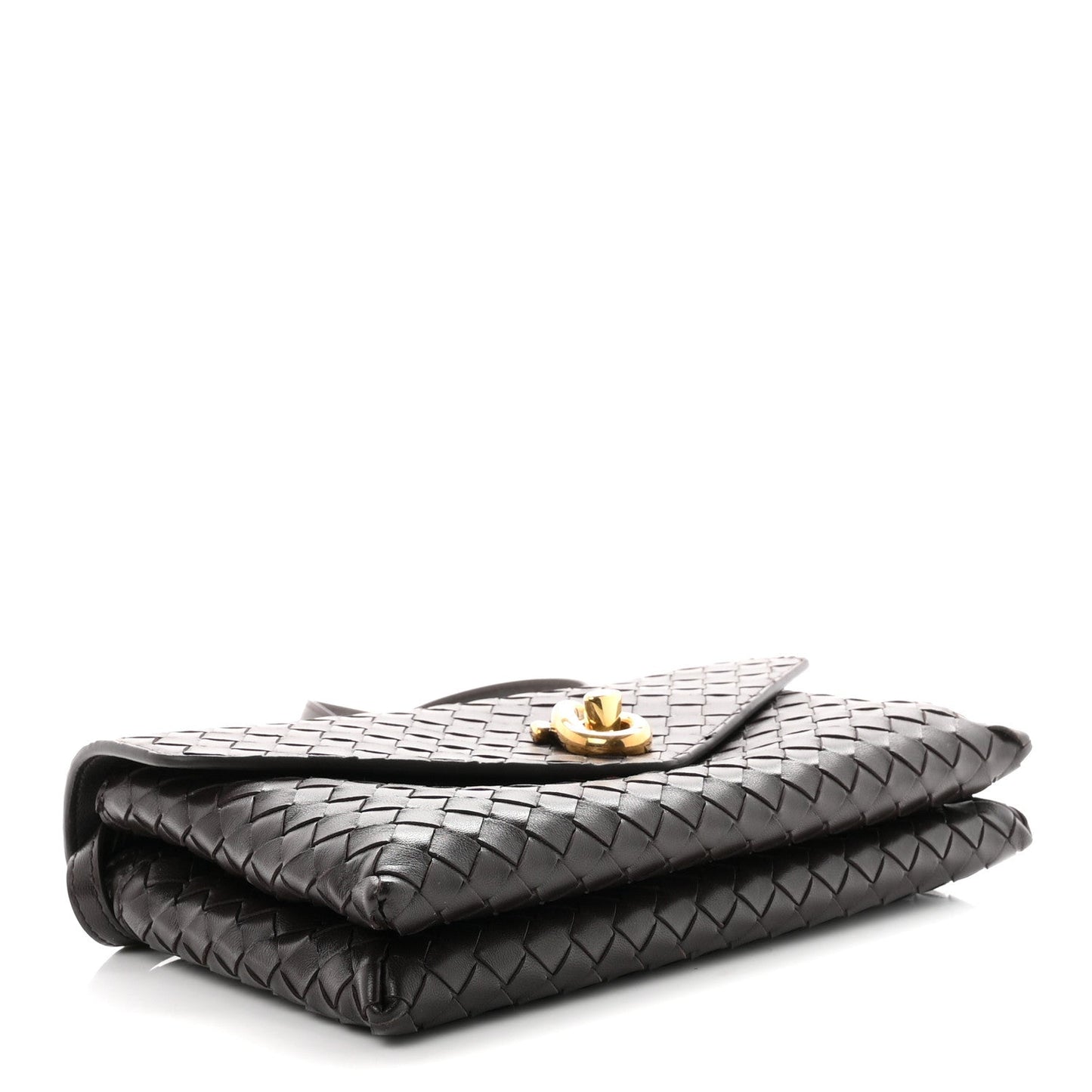 Nappa Intrecciato Knot Lock Top Handle Crossbody Bag Fondant