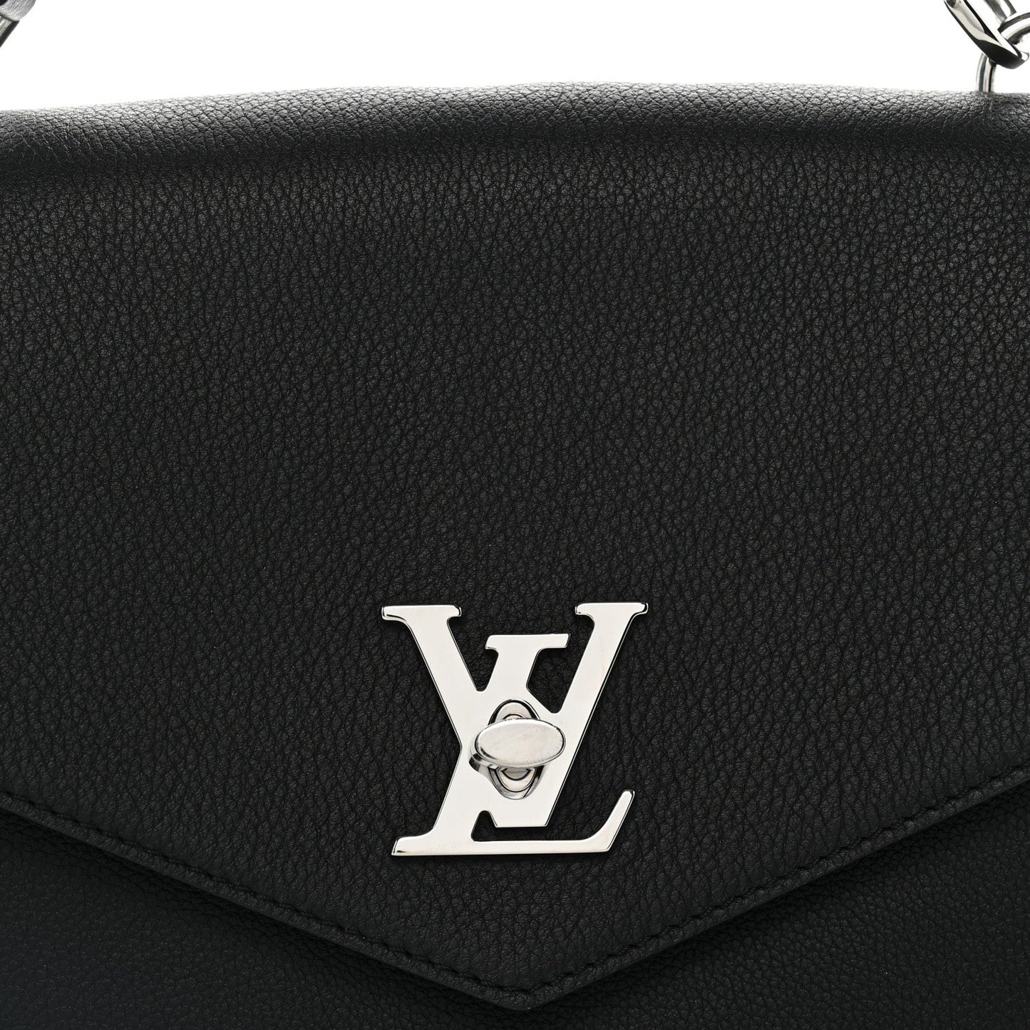 Soft Calfskin My Lockme Top Handle  Black