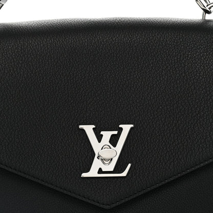 Soft Calfskin My Lockme Top Handle  Black