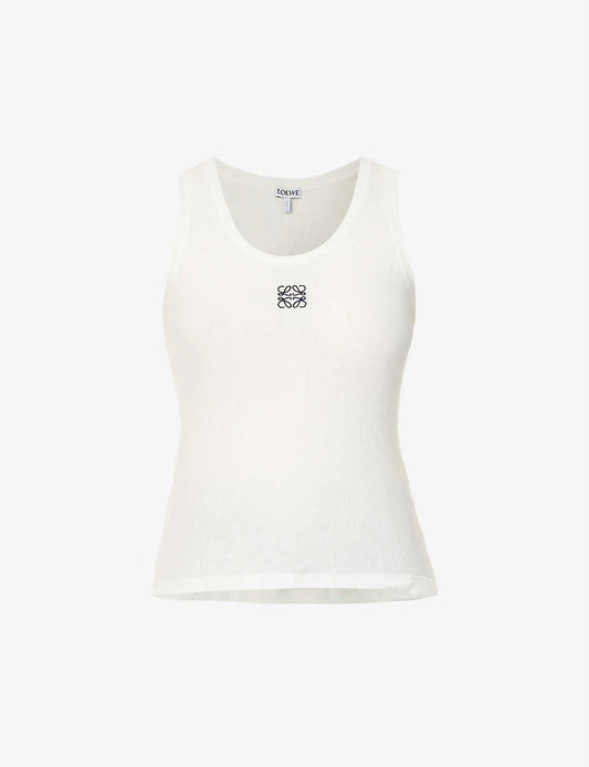 Round neck embroidered vest