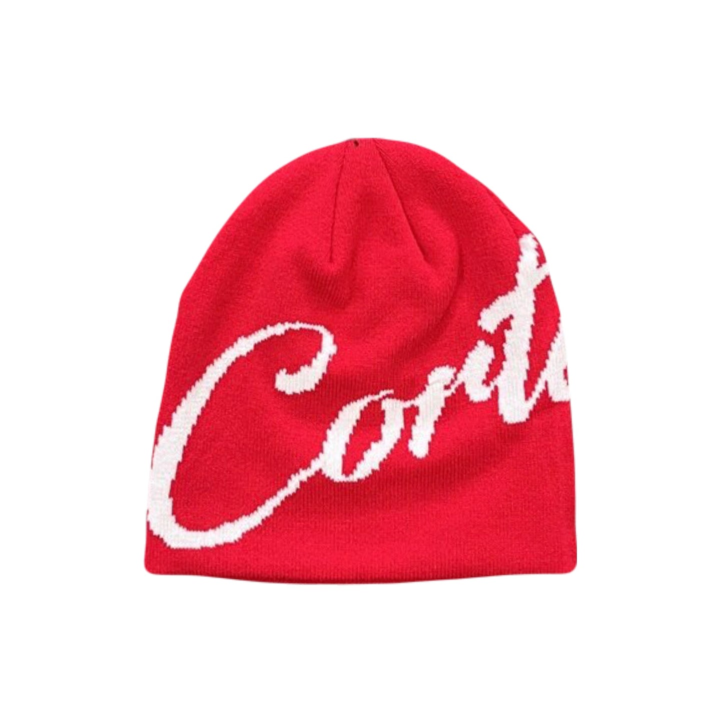 Monogram Red Beanie