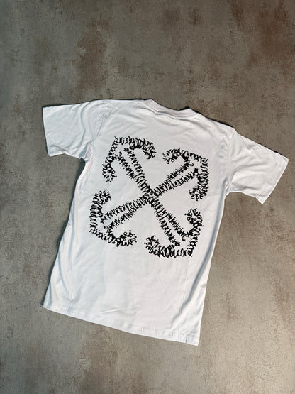 T-SHIRT BIANCO SPORCO