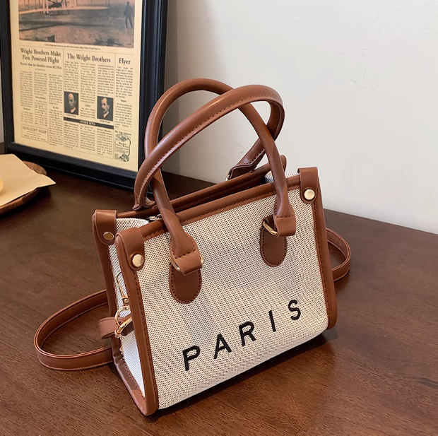 Casual versatile canvas mini crossbody bag shoulder handbag ED0855