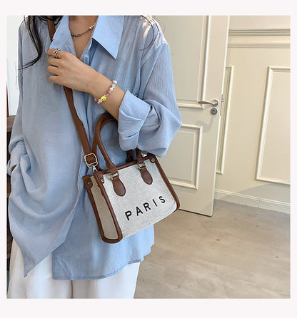 Casual versatile canvas mini crossbody bag shoulder handbag ED0855