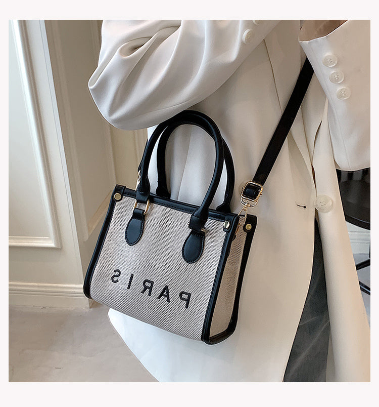 Casual versatile canvas mini crossbody bag shoulder handbag ED0855