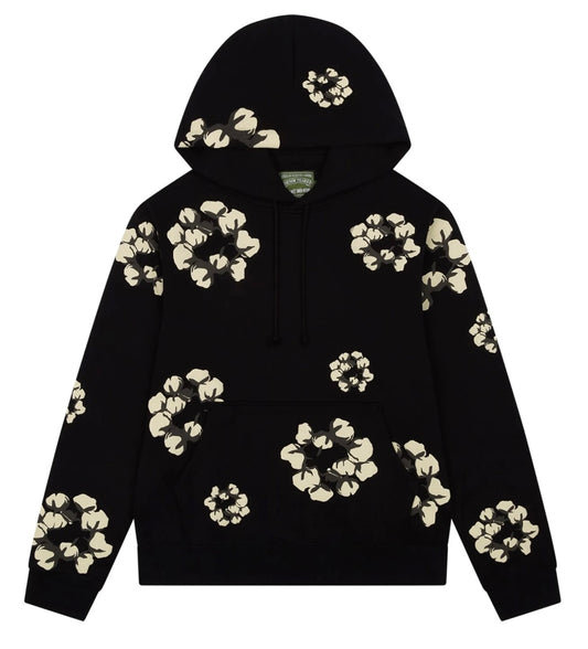 FELPA CON STRAPPI IN DENIM