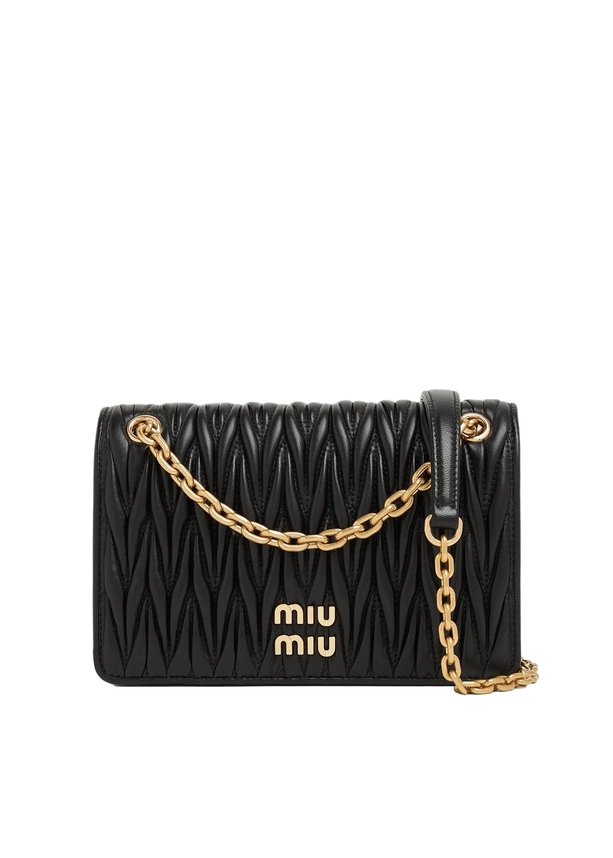 CRYSTAL CLOQUÉ 20 NAPPA BLACK LEATHER BAG