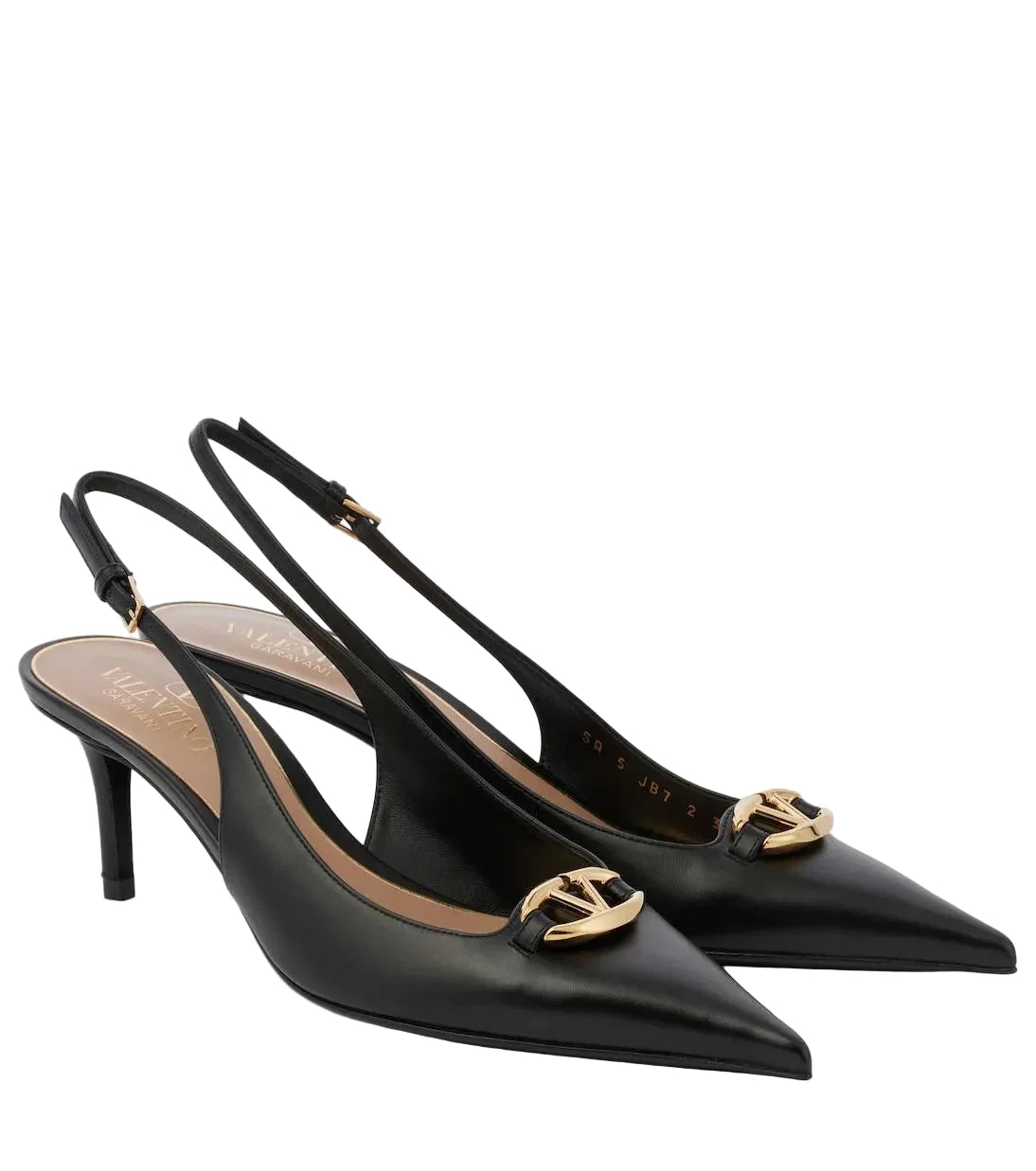 HIGH SLINGBACK 60MM IN BLACK CALFSKIN