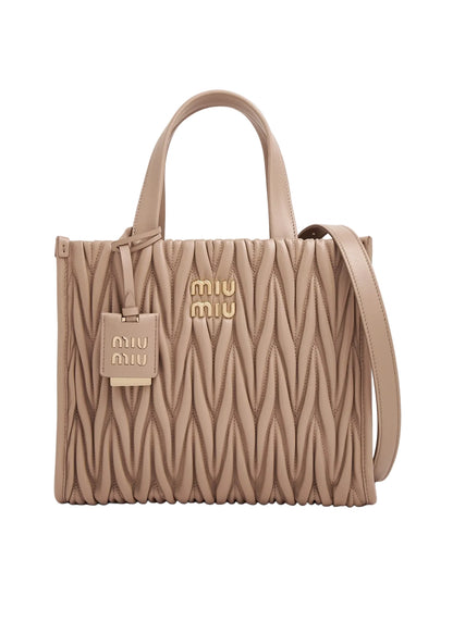 HOBO 24 BAG IN BEIGE CREAM LAMBSKIN