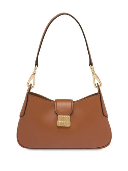 HOBO 28 CITY SHOUDER BAG IN CINNAMON BROWN CALFSKIN