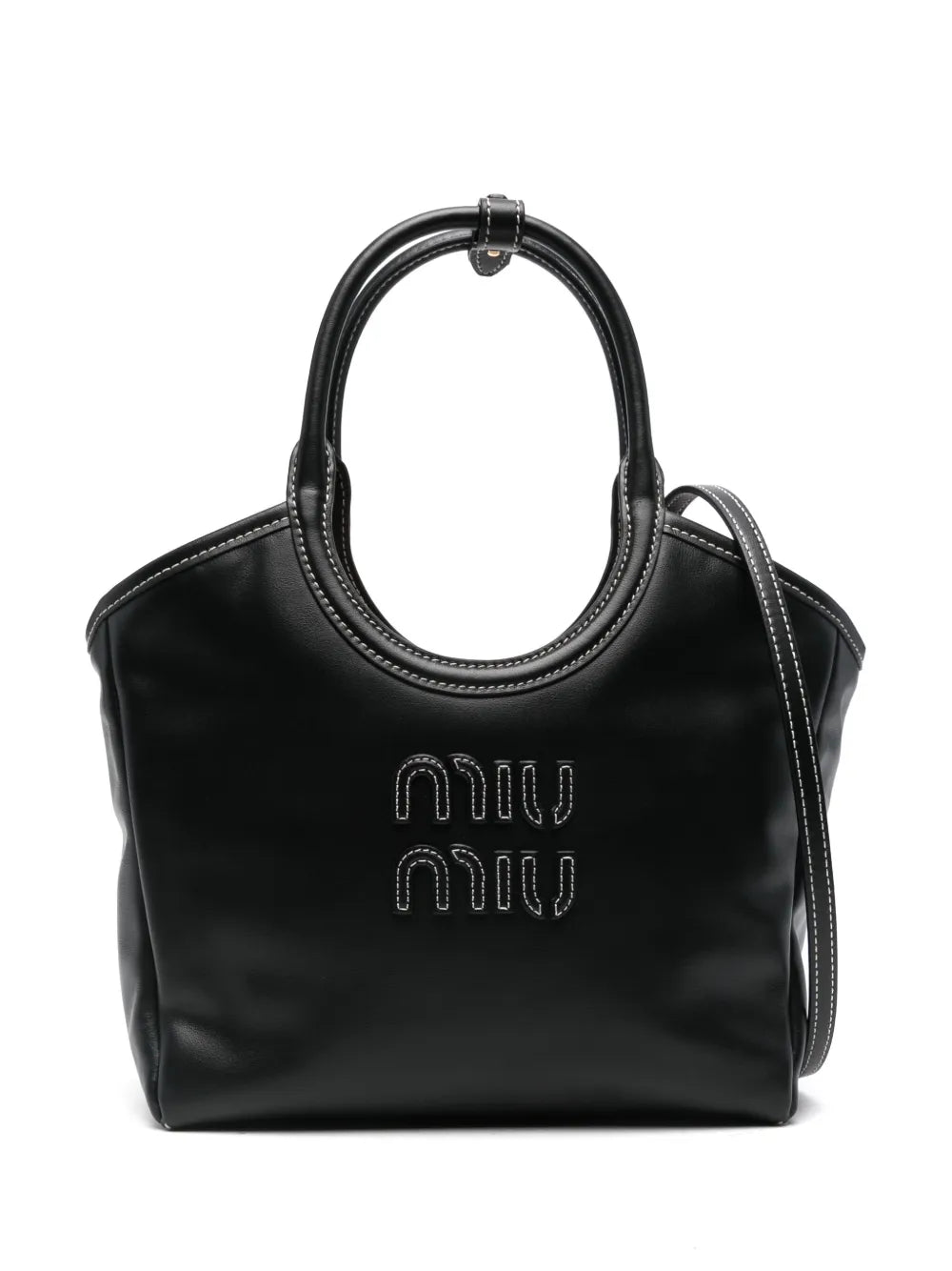 LARGE HOBO 28 TOTE IN BLACK CALFSKIN