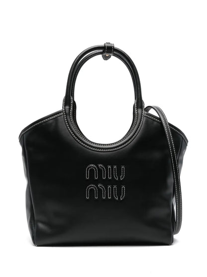 LARGE HOBO 28 TOTE IN BLACK CALFSKIN
