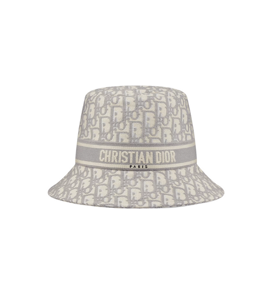 Cappello grigio monogramma