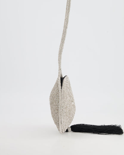 Nué Crystal Spiral Round Small Bag with Tassel Detail RRP £640