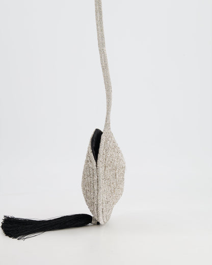 Nué Crystal Spiral Round Small Bag with Tassel Detail RRP £640