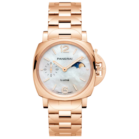 Panerai Luminor Due TuttoOro Luna White