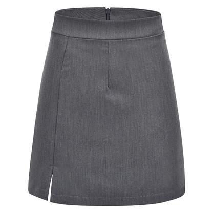 Sexy high-waisted slit hip-covering skirt for women, anti-exposure A-line short skirt, one-step skirt P347