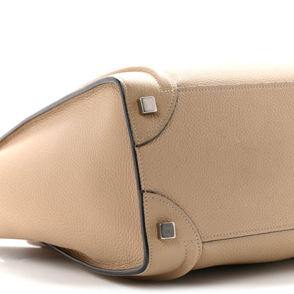 Drummed Calfskin Micro Luggage Dune