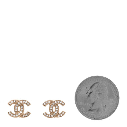 Crystal CC Earrings Gold
