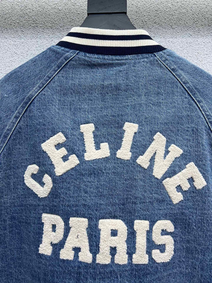 Celin Teddy Jacket Blue Denim