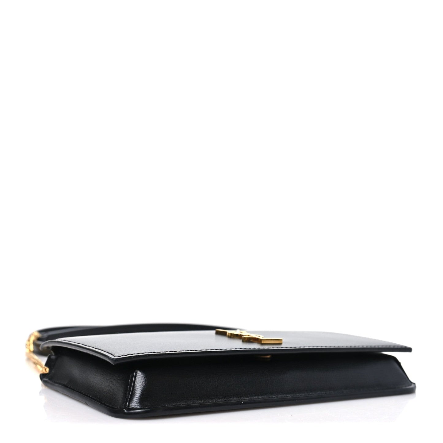 Smooth Calfskin Monogram Phone Holder Crossbody Black