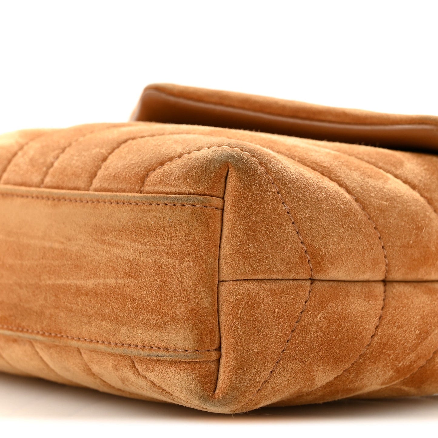 Suede Toy Loulou Shoulder Bag Cinnamon