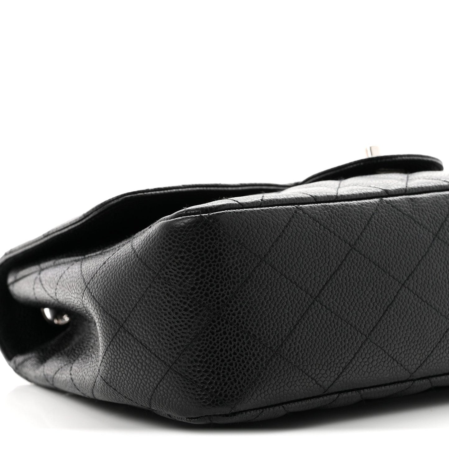 Caviar Quilted Jumbo Single Flap Black