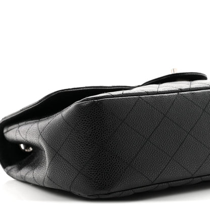 Caviar Quilted Jumbo Single Flap Black