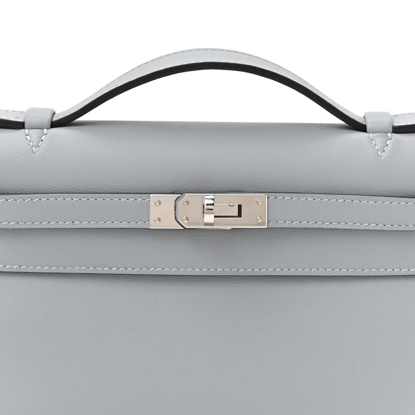 Swift Kelly Pochette Clutch Gris Pantin