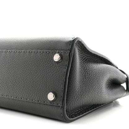 Cuoio Romano Selleria Bi-Color Medium Peekaboo Iconic Satchel Asfalto Latte