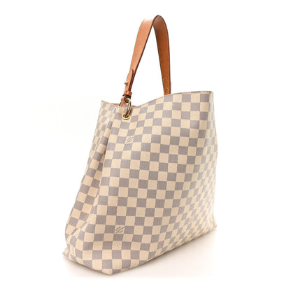Damier Azur Graceful MM Rose Ballerine