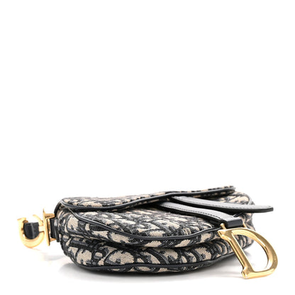 Oblique Mini Saddle Bag Blue
