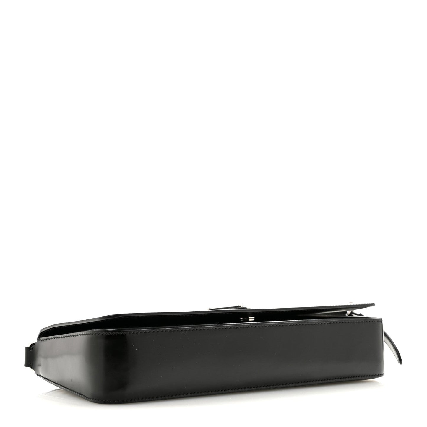 Spazzolato Femme Flap Shoulder Bag Black