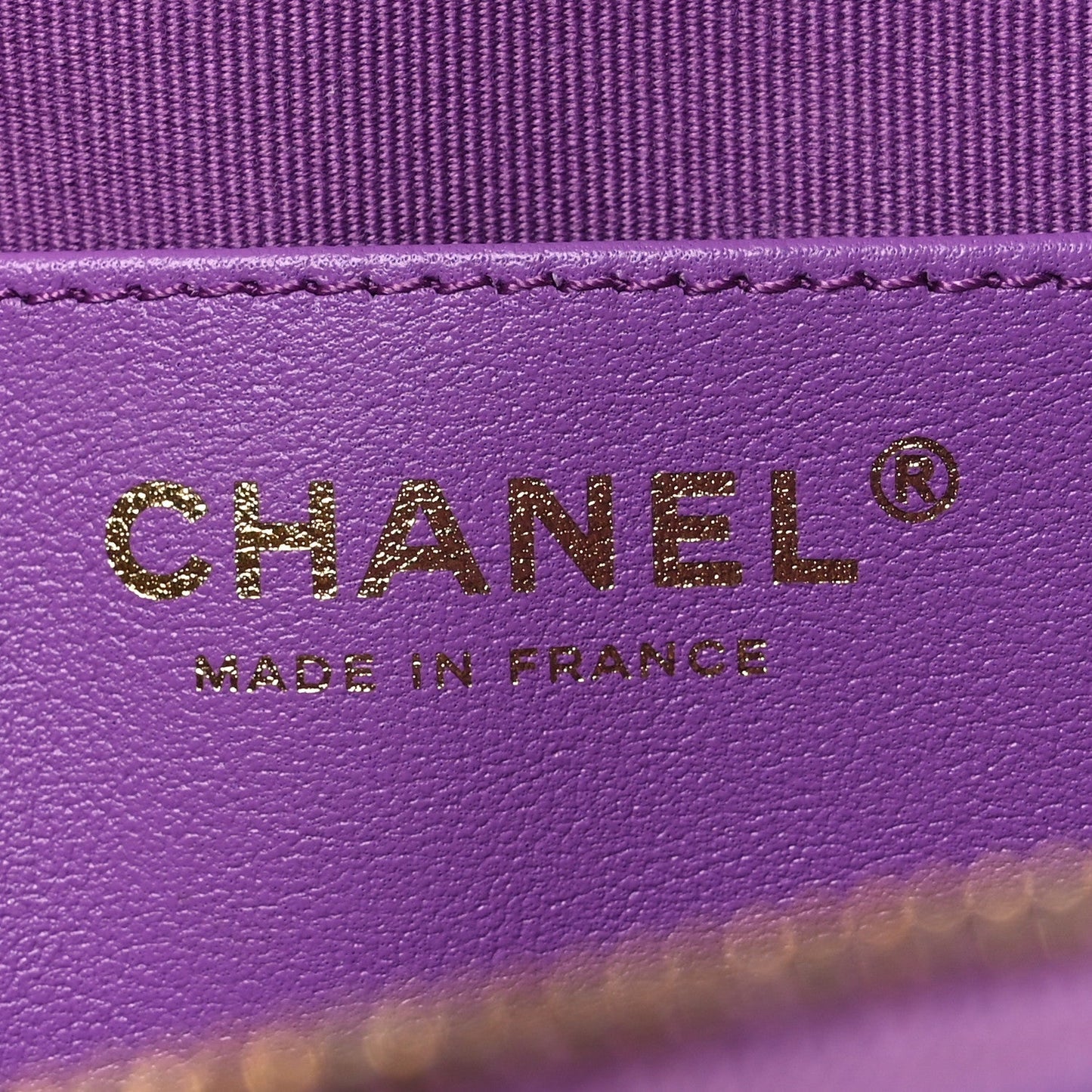 Lambskin Quilted CC In Love Heart Bag Purple