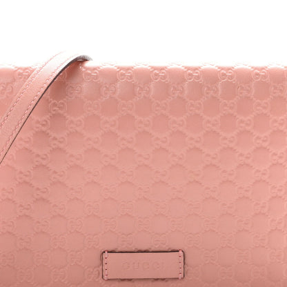 Microguccissima Crossbody Wallet Soft Pink