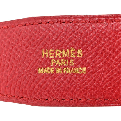Box Courchevel 32mm H Belt 70 28 Black Rouge Garance