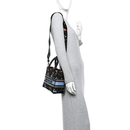 Canvas Pixel Zodiac Embroidered Medium Lady D-Lite Nero Multicolor