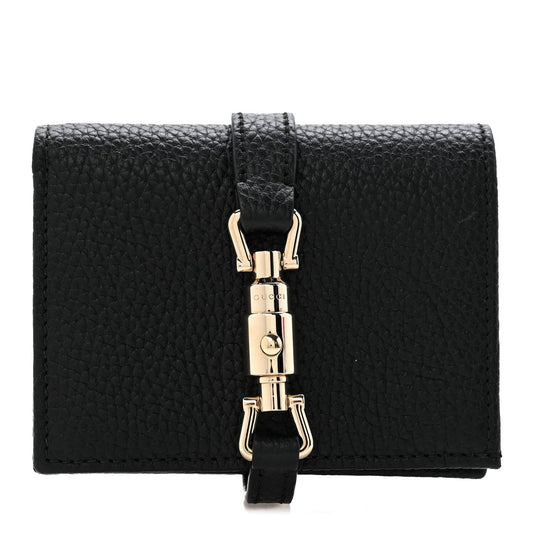 Calfskin Jackie 1961 Card Case Black