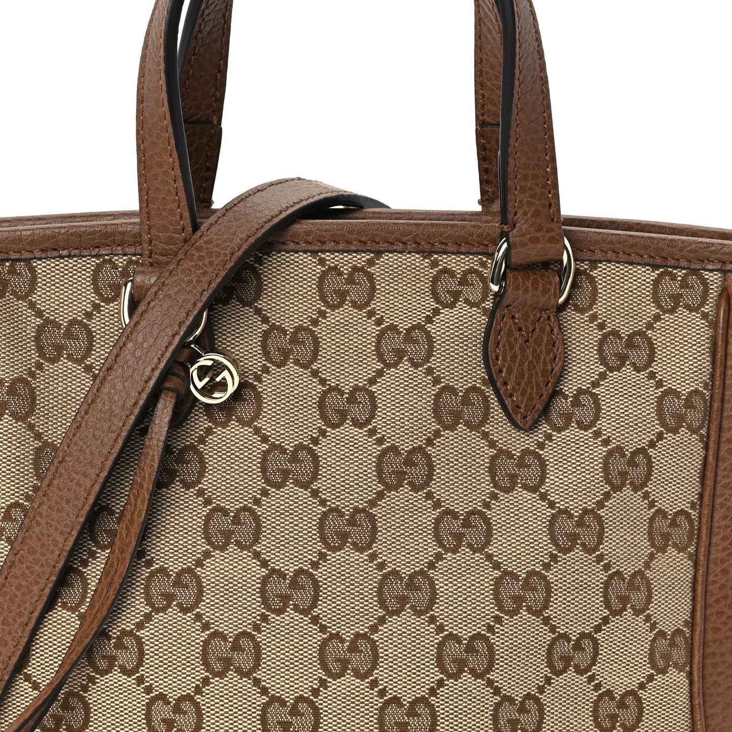 Monogram Small Bree Tote Beige Tabacco