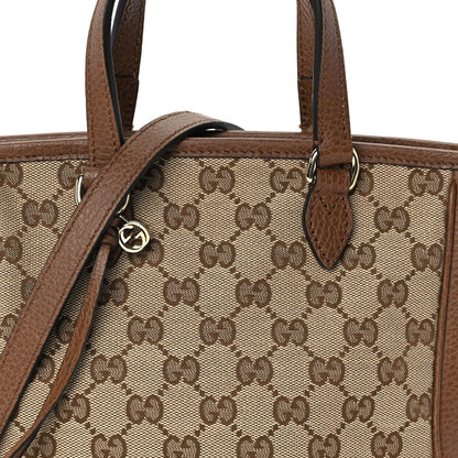 Monogram Small Bree Tote Beige Tabacco