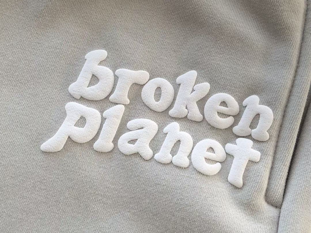 ￥~TOP 169 PANTS 119 BROKEN PLANET HOODIE TROUSERS FLEECE