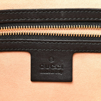 Guccissima Medium Padlock Tote Black