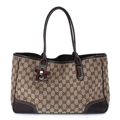 Monogram Medium Princy Tote  Dark Brown