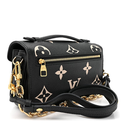 Empreinte Monogram Giant Pochette Metis East West Black Beige