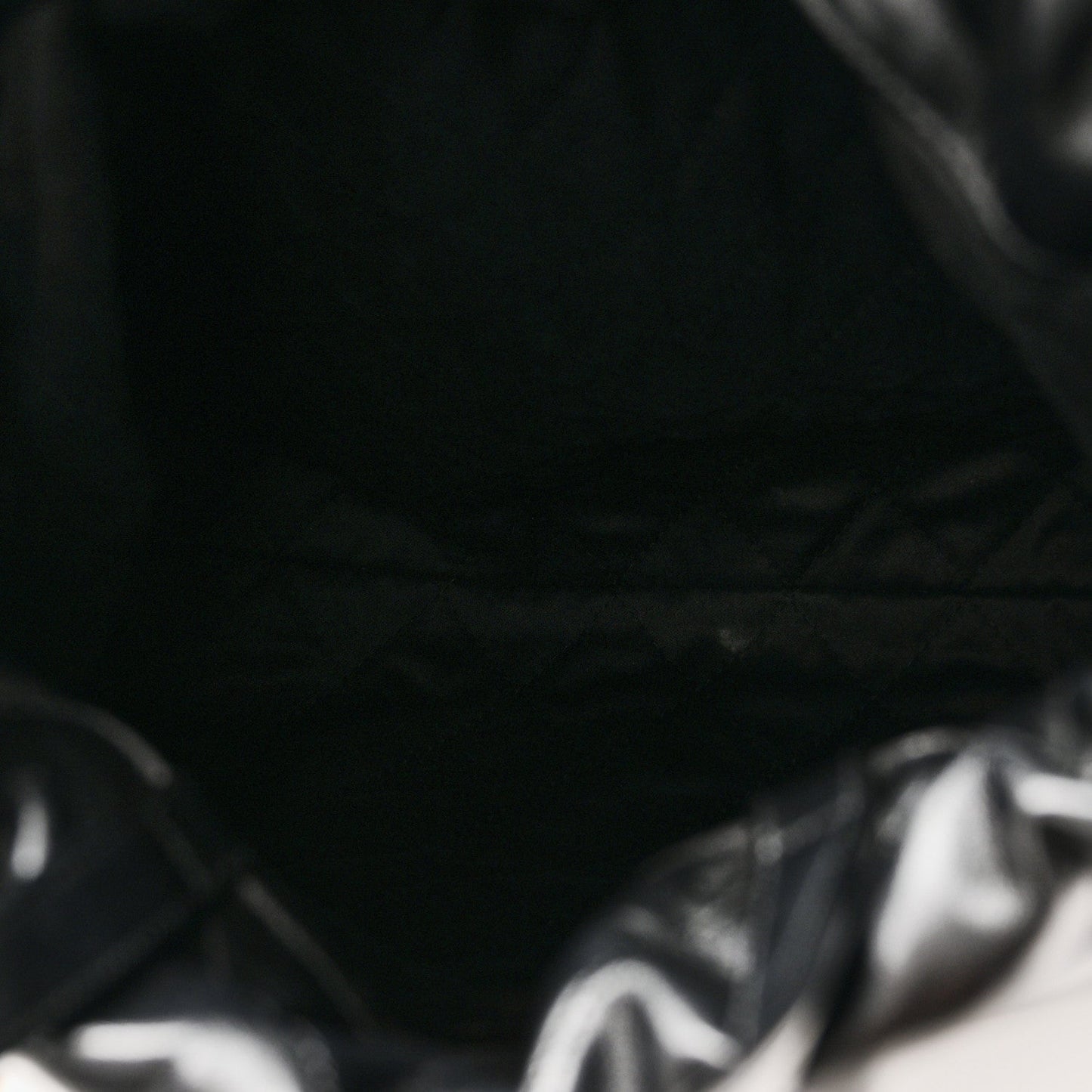 Shiny Calfskin Quilted Chanel 22 Backpack Black