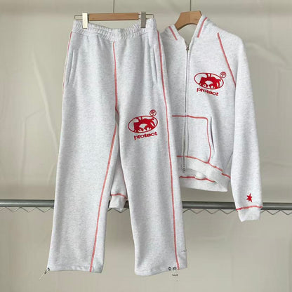 TOP￥~175 PANTS ￥~139 FASHION HOODIE TROUSERS FLEECE