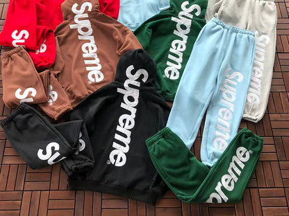 TOP￥~125 PANTS￥~119 S🔥P🔥E🔥E HOODIE TROUSERS FLEECE