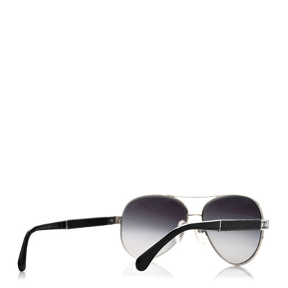 Lambskin Quilted CC 4195-Q Sunglasses Silver