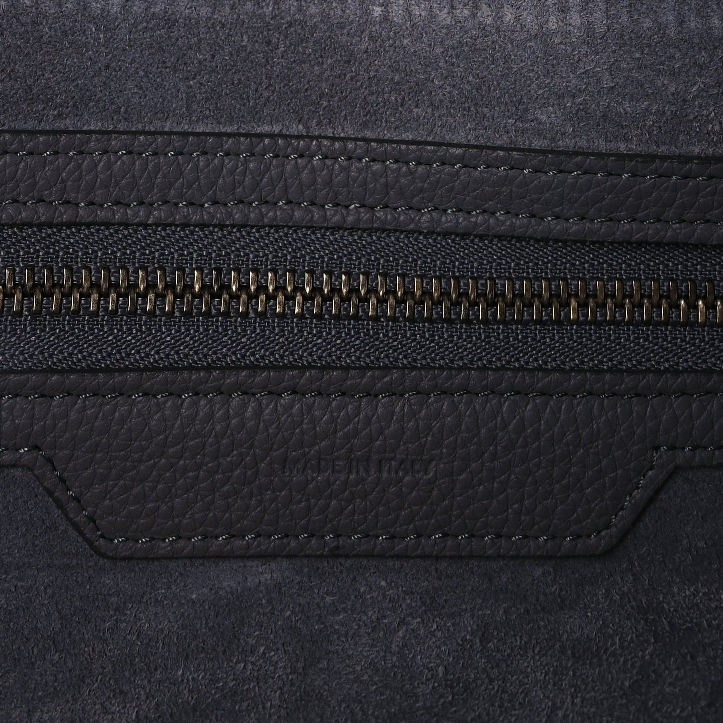 Drummed Calfskin Mini Luggage  Kohl